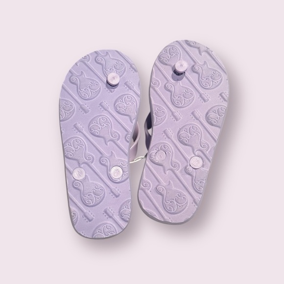 Disney NWT Girls Hannah Montana Pink And Purple Flip Flops Size 13-1 - Picture 6 of 6